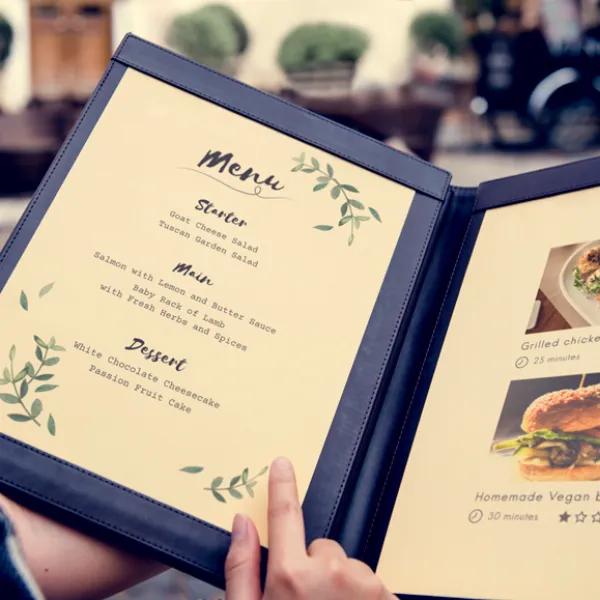 các loại nhựa in menu