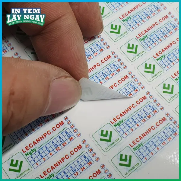 các loại tem bảo hành