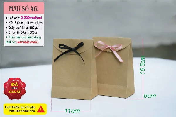 Các loại túi giấy đựng quà nhỏ