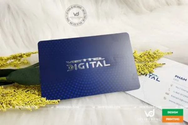 Nâng Tầm Thương Hiệu Với Card Visit Ép Nhũ Sang Trọng