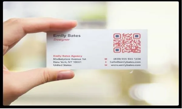 Card visit mã QR