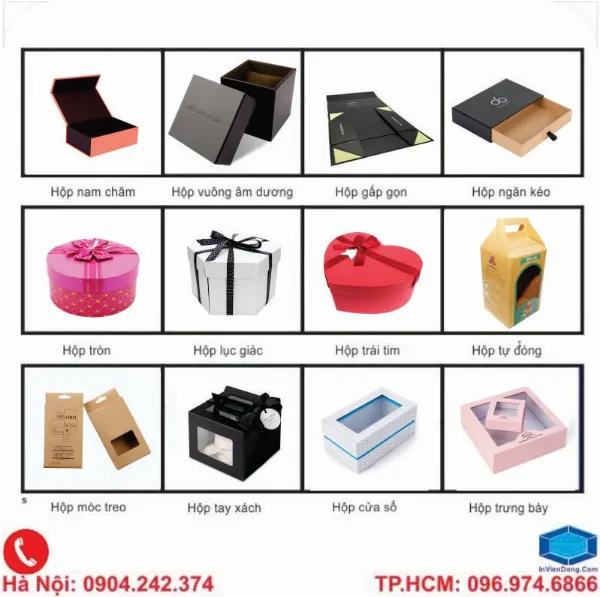 In hộp cứng: Giải pháp đóng gói sản phẩm cao cấp và hiệu quả
