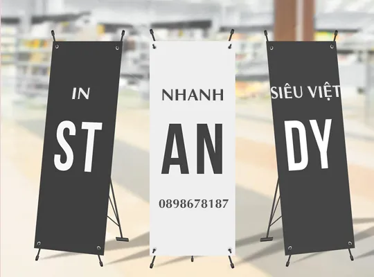 In Standee Chất Lượng
