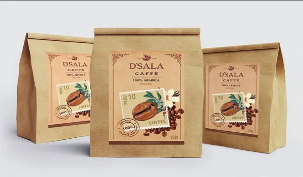 túi giấy couche in logo thương hiệu đựng bánh kem