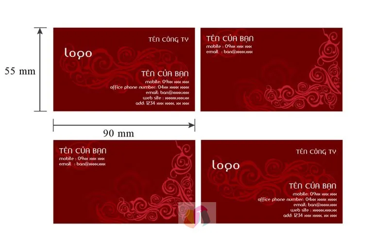 Kích thước card visit và tiêu chuẩn thiết kế: Cẩm nang từ A đến Z