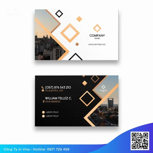 mẫu card visit ngành xây dựng sáng tạo độc đáo