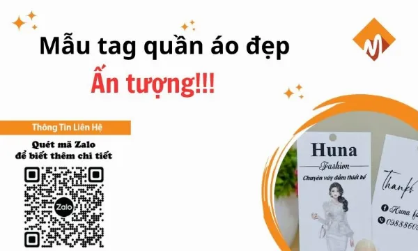 Mẫu tem nhãn quần áo đẹp, thu hút