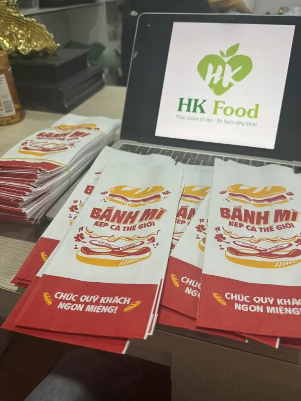 Quy trình in túi giấy đựng bánh mì