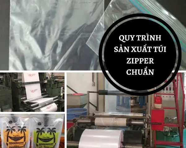 Quy trình sản xuất túi zipper giấy