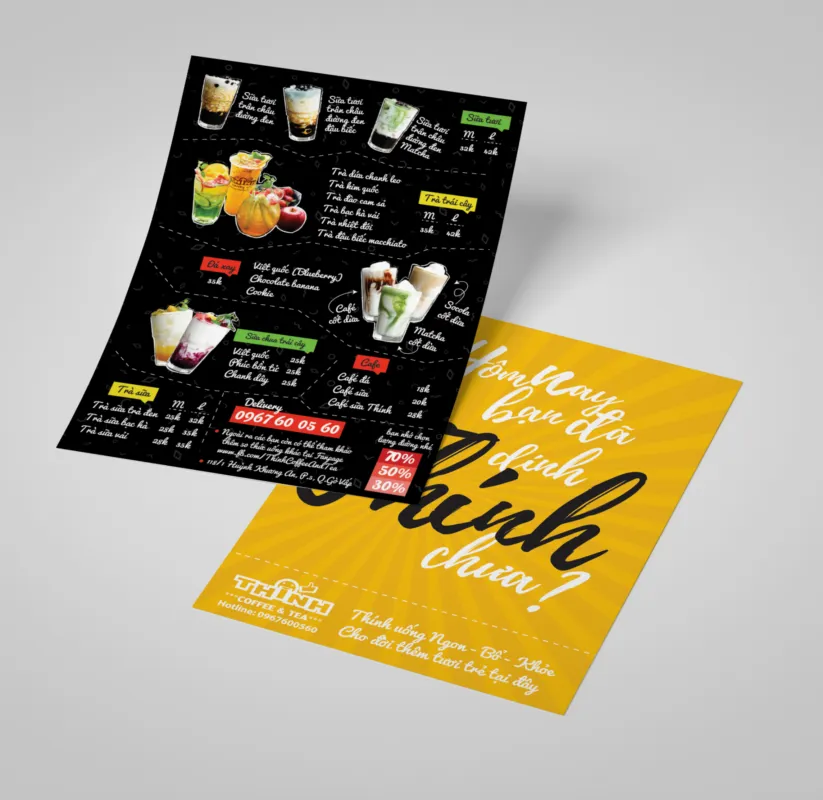 thiết kế tờ rơi a3 ấn tượng