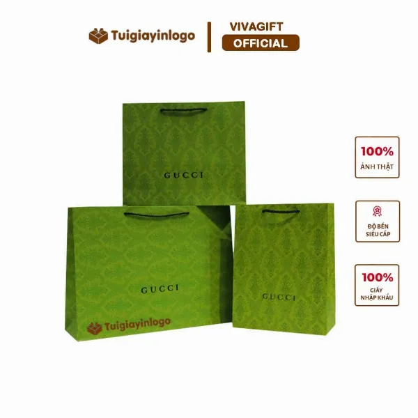 Túi giấy Gucci in logo