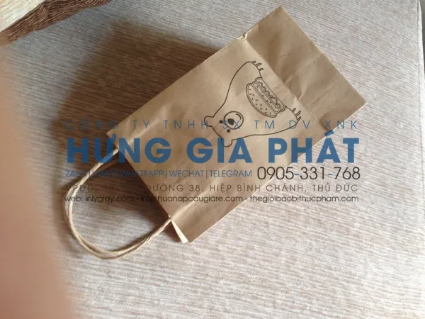 Túi Giấy Kraft Trắng: Giải Pháp Hoàn Hảo cho Bao Bì Thân Thiện Môi Trường